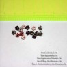 Декоративные фигурные пуговки № 9 - цветочки 3 мм 60шт