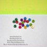 Декоративные фигурные пуговки № 12 - цветочки 5-6 мм   10шт