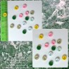 Круглые пуговицы 6-7 мм для кукольной одежды № 10   60шт