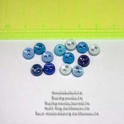 Круглые пуговицы 6-7 мм для кукольной одежды № 16   10шт