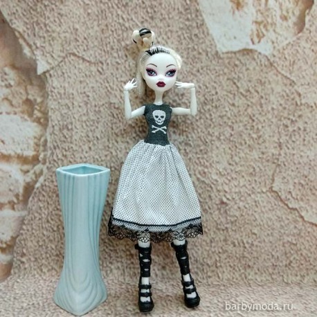 Платье с лифом из кружевного полотна для   кукол Monster High № 6