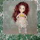 Платье с лифом из вышитого кружева для кукол 14-16 см ростом № 1